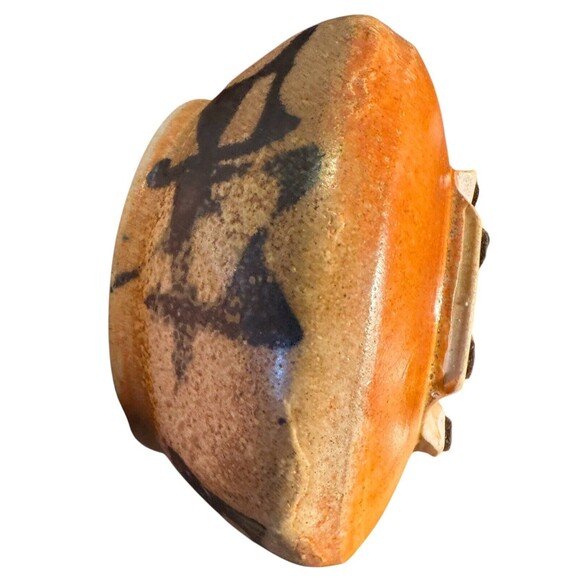 Art Pottery Jar with Lid Hand Made Signed by Ruth Conway wood fired Pottery 6” - Picture 12 of 16